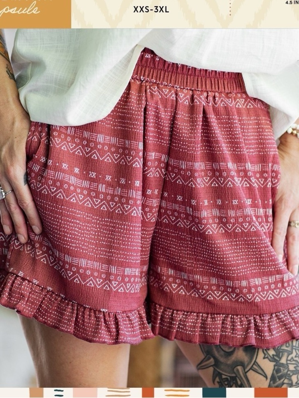 Jude Ruffle Hem Women's Shorts -